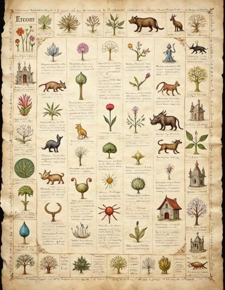 Eldritch Parchment Art  | for Flux.1 dev v1.2