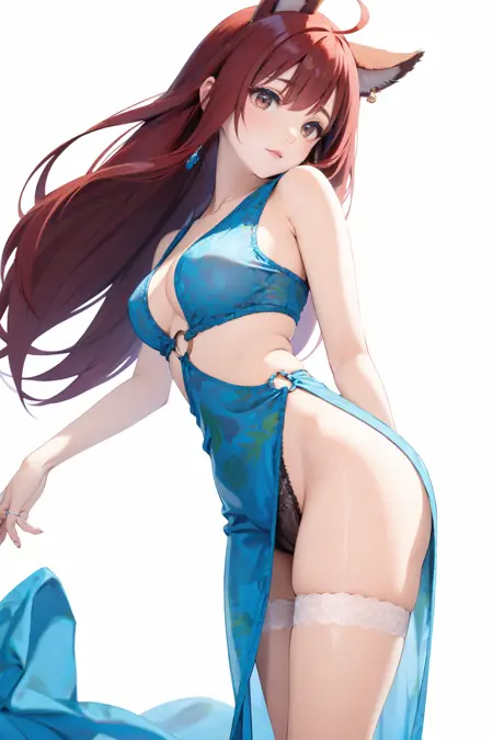 淡蓝色拉环拼接性感连衣裙-(cosplay)(情趣制服)Light blue pull - ring splicing sexy dress - (cosplay) (sexy costume)