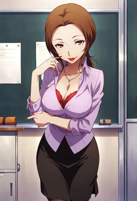 Noriko Kashiwagi (2 outfits) - Persona 4 [Illustrious]