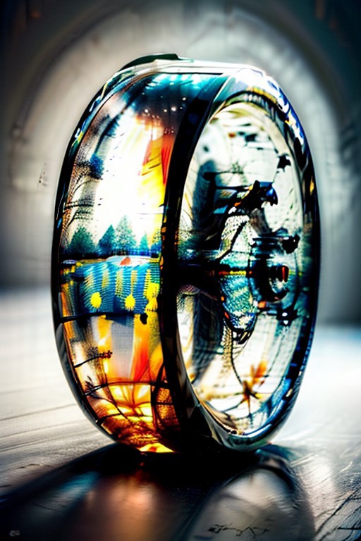 Delirium style. The image is a digital artwork, rendered in a hyper-realistic CGI style, featuring a surreal and abstract depiction of a human head. The central figure is a stylized, almost robotic humanoid head with a glossy, dark, almost black surface that reflects and refracts light, giving it a sleek, metallic appearance. The head is split vertically, with the upper half forming a hollow, transparent, and reflective dome. Inside this dome, a stunning, glowing image of a tree with a fiery, orange-yellow aura is visible, creating a stark contrast to the dark outer surface. <lora:Bonafida.Studio:1>
Ultra High Definition, Impeccable Detail, Premier Quality, Best-in-class, (Photorealistic), (Lifelike), Top quality, score_9, score_8_up, score_7_up, score_6_up, score_5_up, score_4_up,  perfect shadows, perfect lighting, night, backlighting, Cinematic, dark moody lighting, film grain, mysterious atmosphere, storytelling,