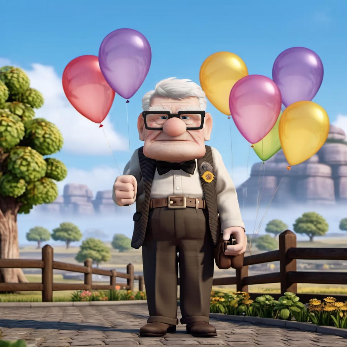 Carl Fredricksen - SDXL image by PhotobAIt