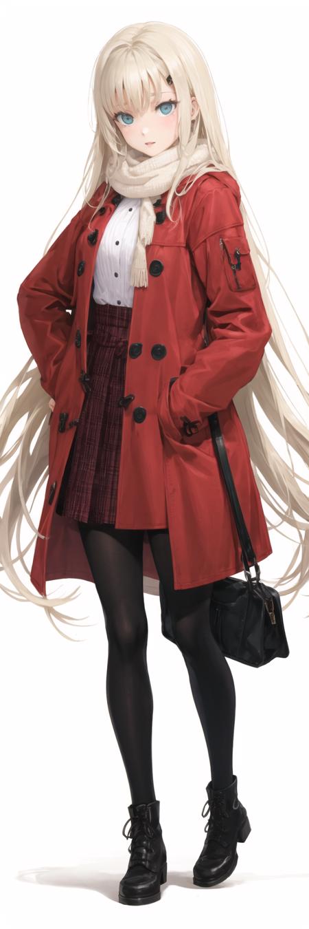 Kannagi-Yuuri-co, white background, ((full body)), red coat
<lora:Kannagi-Yuuri v2.1-000016:0.5>