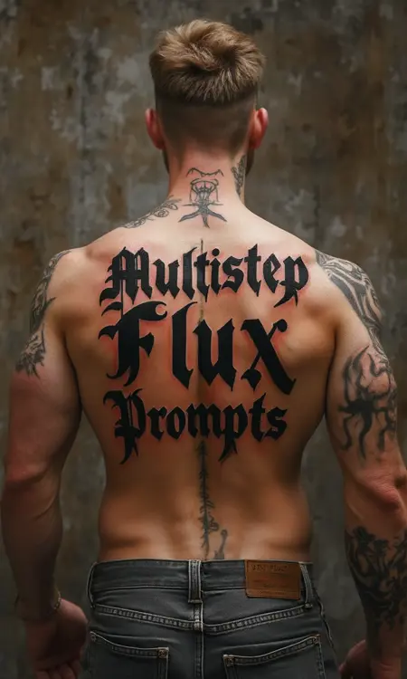 Multistep Flux Prompt +Negative Prompt +Upscaler