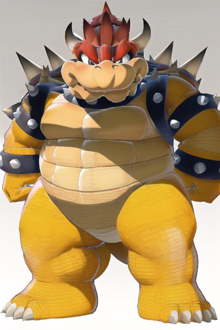 <lora:Bowser:1>, bowser, standing, masterpiece, best quality