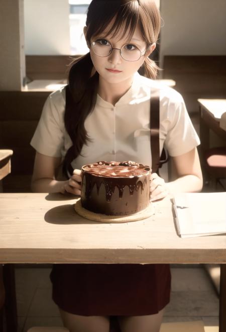 (realistic, masterpiece:1.3), masterpiece, best quality, 1girl, <lora:kobeni_v10:1>, waitress, <lora:roundglasses_v3-000008:1> , round glasses, tears, <lora:koreanDollLikeness_v10:.5>