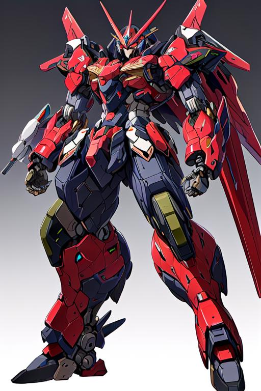 Super robot diffusion(Gundam, EVA, ARMORED CORE, BATTLE TECH like mecha lora) image by waomodder