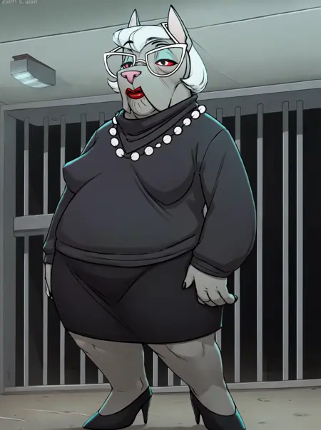 Saggy Hellhound Lady - Helluva Boss