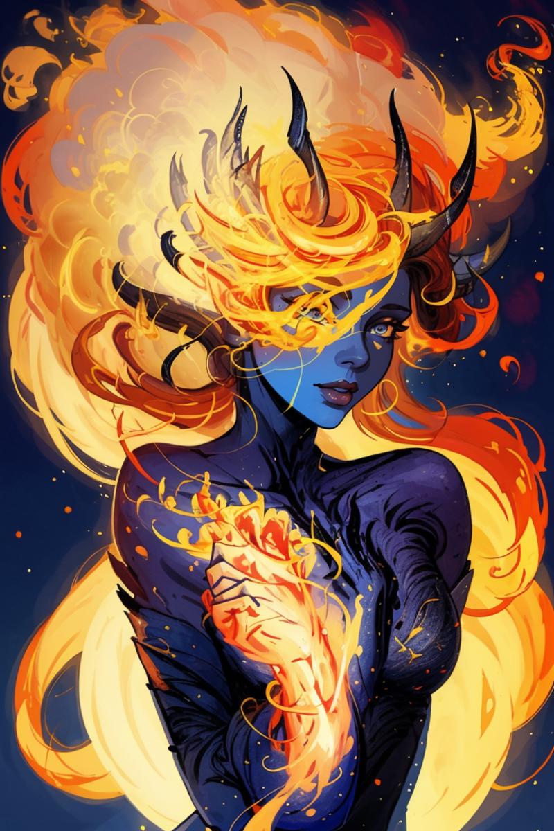 Fire hair image by sadsilly