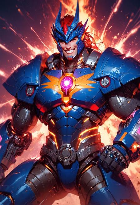 score_9, score_8_up, score_7_up,score_6_up, transformers generation 1,robot made of dragon parts,scorn,with gorgeous detailed eyes in the style of precisionism, gaston bussiere, a picture, gray and purple, dragon head on chest, metal trilby, TransformersStyle, ((wide focus)), action pose, lasers, explosions,