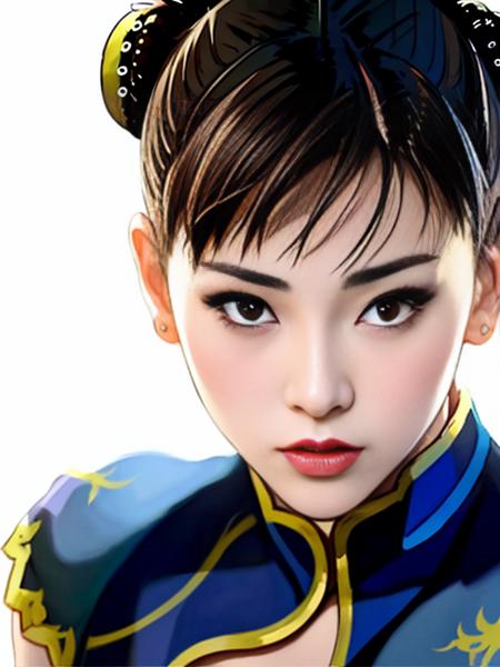 A beautiful girl,masterpiece, best quality, (chun-li:1.2), brown eyes,modelshoot style, (extremely detailed CG unity 8k wallpaper),photorealistic painting by Ed Blinkey, Atey Ghailan, Studio Ghibli, by Jeremy Mann, Greg Manchess, Antonio Moro, trending on ArtStation, trending on CGSociety, Intricate, High Detail, Sharp focus, dramatic, photorealistic painting art by midjourney and greg rutkowski