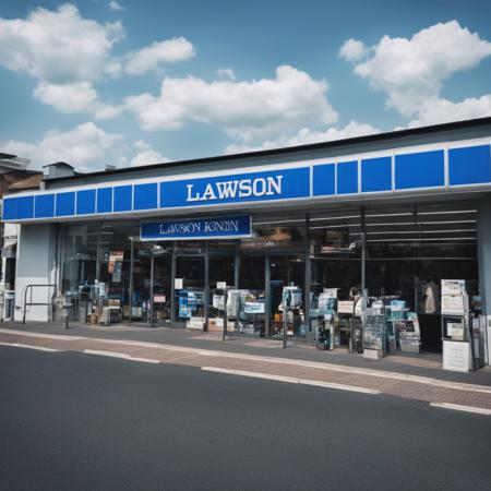 lawson, konbini, scenery, storefront, 