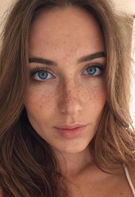 instagram photo, selfie, photo of a beautiful 30 years old European woman, very pretty, fit, skinny, highly detailed face, highly detailed skin, freckles, natural breasts, large breasts, perfect breasts, hard nipples, Rounded ass, brunette hair, pubic hair, long hair, straight hair, blue eyes, perfect eyes, detailed eyes, happy, hard shadows, dark, nighttime, overexposed filter