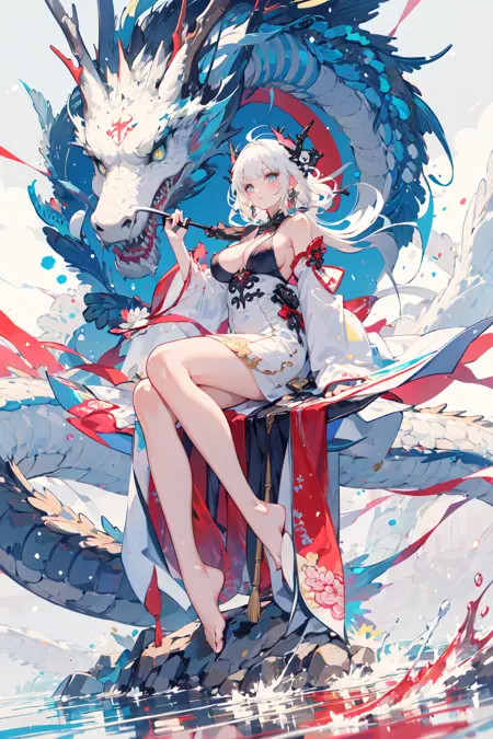龙年立绘/Dragon and girl