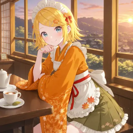 Rautashi One Leaf Garment (Kagamine Rin) / Project SEKAI