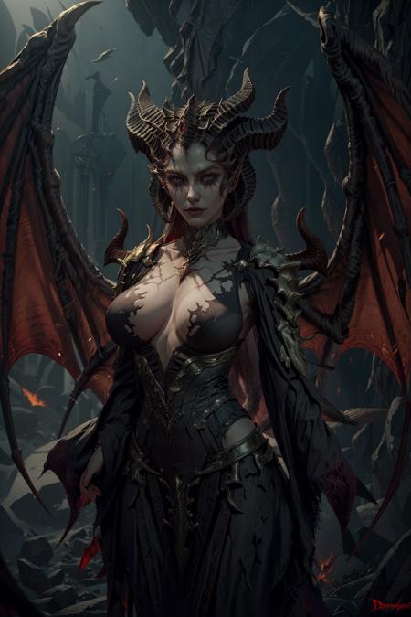 LilithDiablo, horns, solo, wings, 1girl, demon wings, demon girl, breasts, demon horns
masterpiece, best quality,
<lora:add_detail:0.7>,<lora:epi_noiseoffset2:1>, <lora:LilithDiablo:0.7>