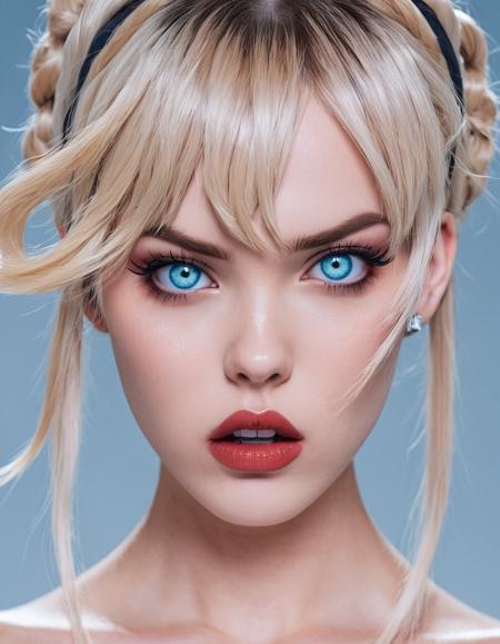 anime artwork fashion,fashion photography,<lora:Didier Mouron CLIP Fashion-000005:1>,style of julia razumova,by James Jarvaise,Didier Mouron,, Fear theme, fear, scared,  raised eyebrows, clenched teeth, grimace, perspiration,tremble, black, (gray:0.6), (pale blue:0.3), (wide-eyed:1.1), . anime style, key visual, vibrant, studio anime,  highly detailed