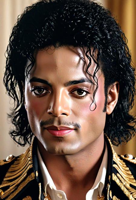 Michael Jackson portrait, High quality, 8K, UHD, realistic