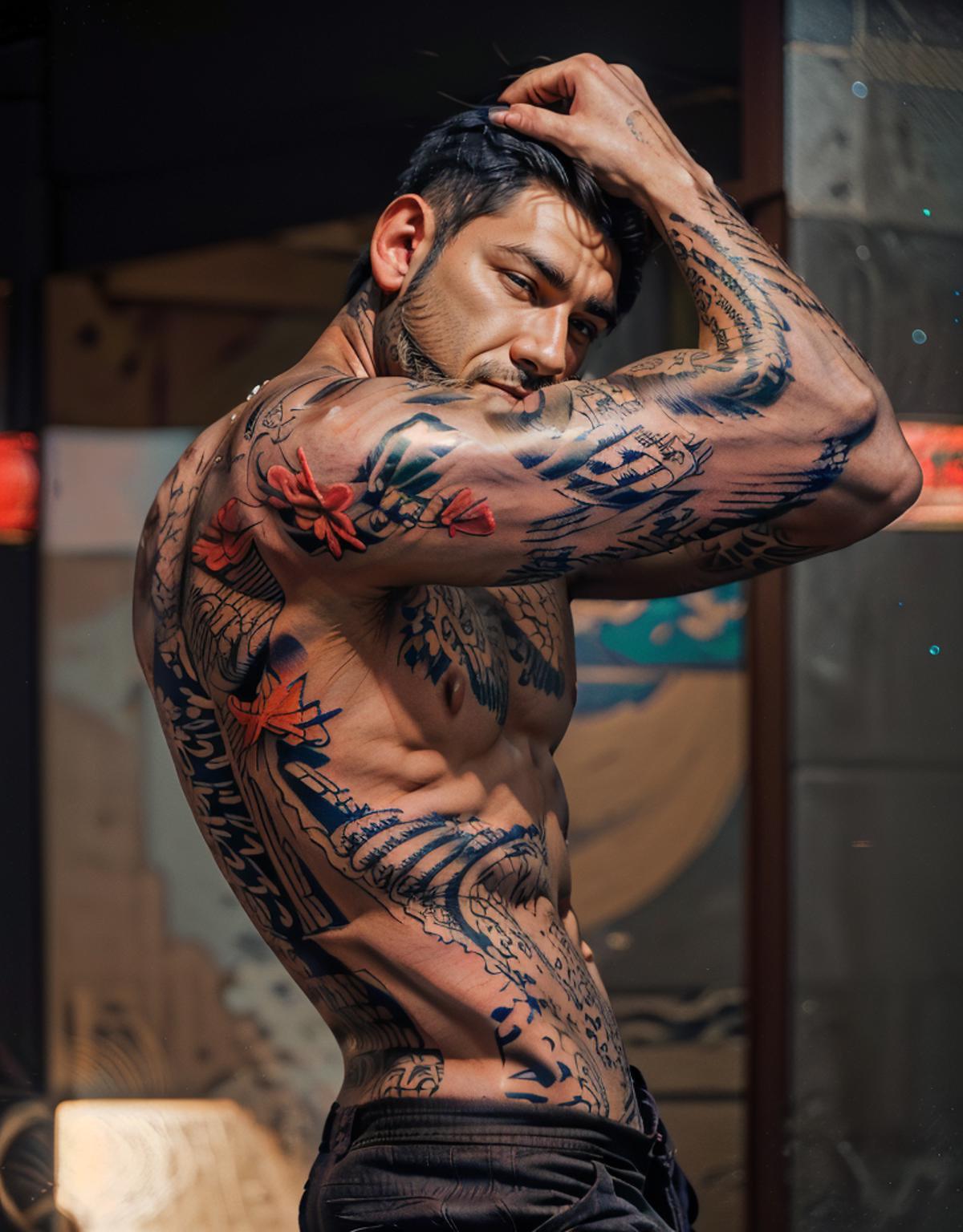 Yakuza Japan Tattoo STYLE (Concept) by YeiyeiArt - v1.0 | Stable ...