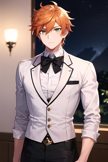 Roi,Orange hair,Green eyes