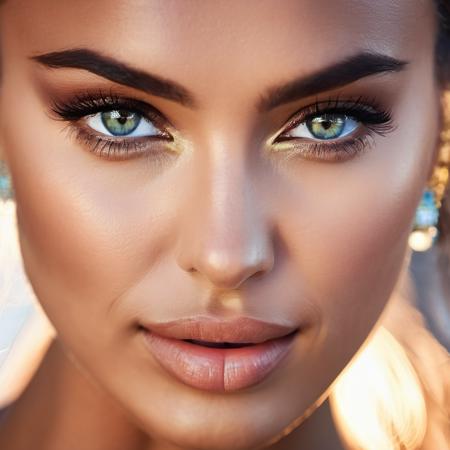 <lora:irinashayk_xl_lora-000030:1>  irinashayk  A half body Portrait of a beautiful 26 year old woman, focus on eyes, sexy stare, hi detail, sharp focus, perfect lighting, awesome, dslr, 4k high quality. extra detail, extra sharp, magical, perfect moment, natural skin, pores