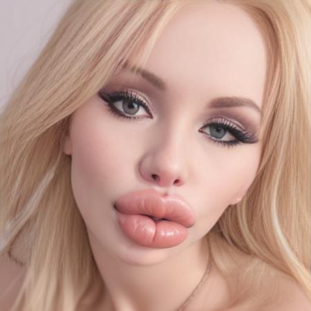 blonde woman, bimbo,  (biggerfakelips-16000:0.98)