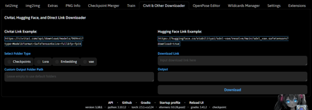 Automatic 1111 / SD forge WEB UI downloader v1.0