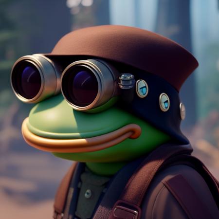 pepe_frog, closeup portrait of a steampunk medieval goblin wearing a top hat and goggles, depth of field, zeiss lens, detailed, symmetrical, centered, fashion photoshoot, by Annie Leibovitz and Steve McCurry, David Lazar, Jimmy Nelsson, Breathtaking, 8k resolution, extremely detailed, beautiful, establishing shot, artistic, hyperrealistic, beautiful face, octane render , by studio ghibli , cartoon,