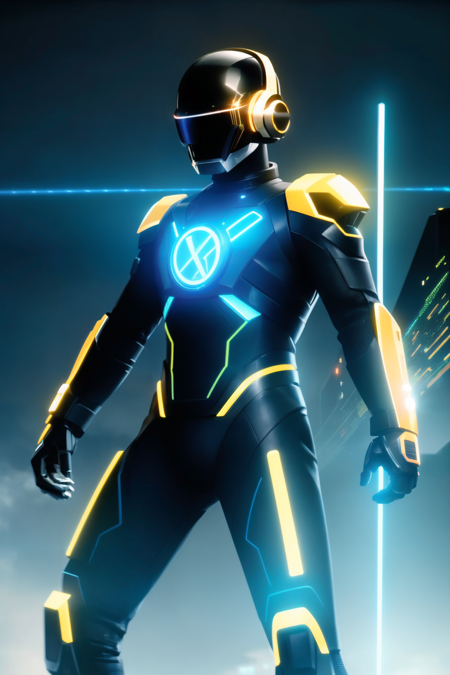 Daft Punk
, sci-fi, futuristic, tron
, photorealistic, hyper realistic, RAW photo, intricate details, Style-TronLegacy-12v-v2