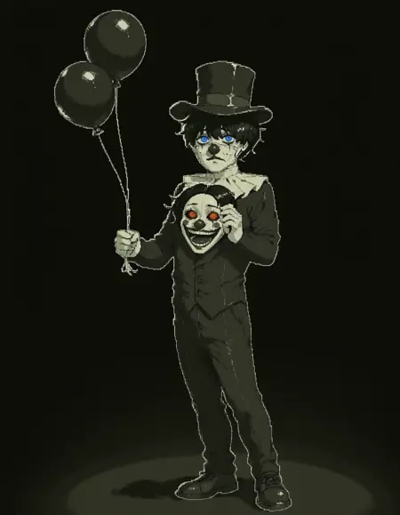 SpoiledMuffin (artist) monochrome pixel art styles