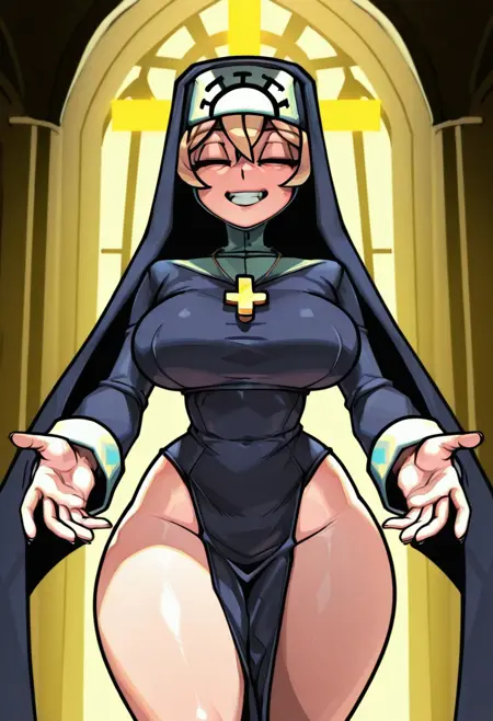 Skullgirls Doble (nun)