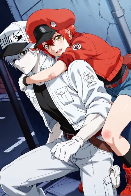 Red Blood Cell (AE3803) and White Blood Cell (u-1146) - Cells at Work!