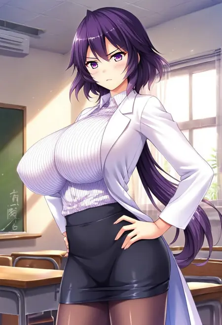 Majime Risa - Honoo no Haramase Oppai ★ Ero Appli Gakuen