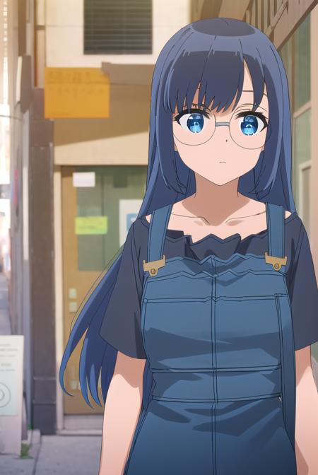 touyayamada, <lora:touya yamada s1-lora-nochekaiser:1>,
touya yamada, long hair, blue hair, blue eyes, round eyewear, glasses,
BREAK shirt, dress, short sleeves, shoes, black footwear, black shirt, blue dress, suspenders, overalls,
BREAK outdoors, city,
BREAK looking at viewer, (cowboy shot:1.5),
BREAK <lyco:GoodHands-beta2:1>, (masterpiece:1.2), best quality, high resolution, unity 8k wallpaper, (illustration:0.8), (beautiful detailed eyes:1.6), extremely detailed face, perfect lighting, extremely detailed CG, (perfect hands, perfect anatomy),