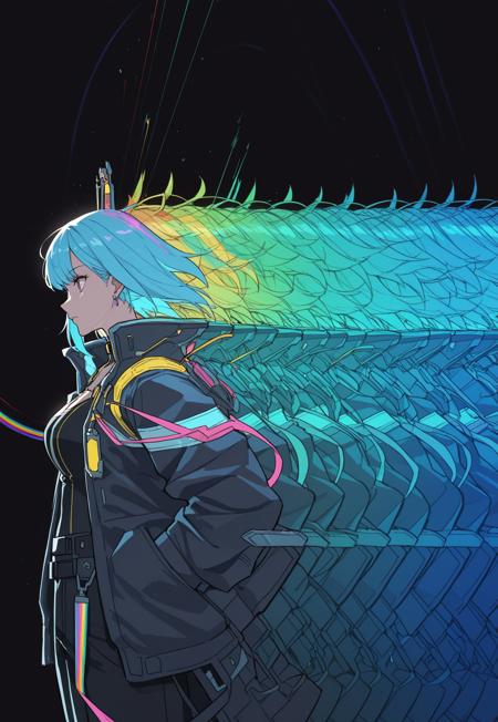 Sandevistan Afterimage Effect - Cyberpunk Edgerunners illu1