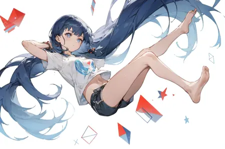 floating in the air/浮遊ポーズ