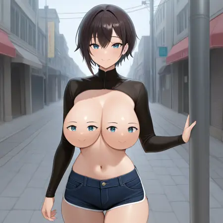 Boob faces