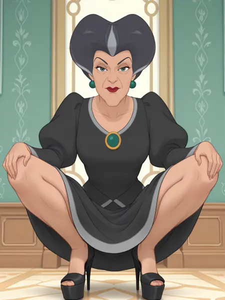 Lady Tremaine (Cinderella film 1950) PonyDiffusionXL/illustriousXL