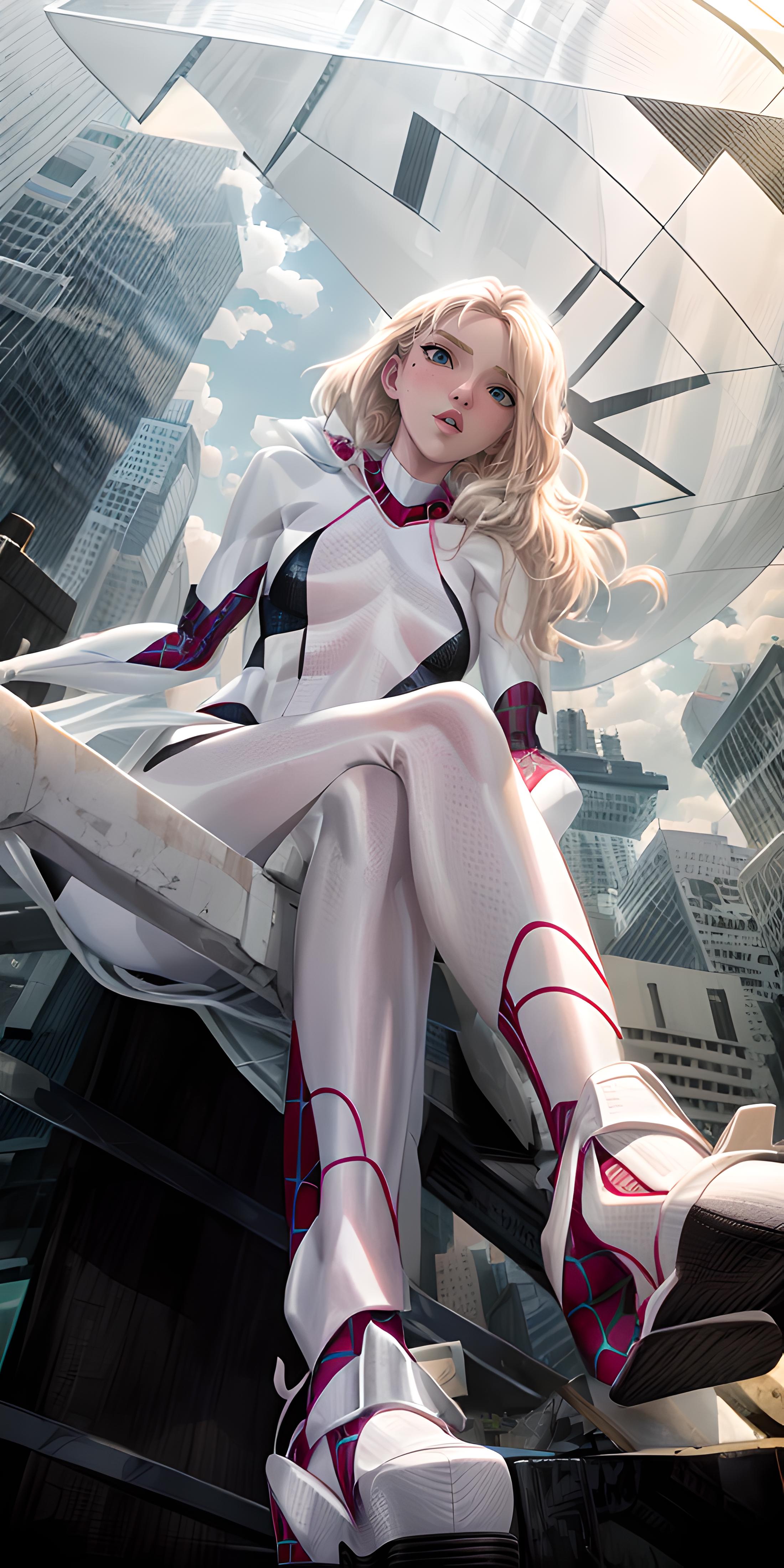Spider Gwen (commission) | Goofy Ai image by Norton11