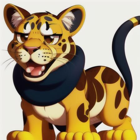 (ocds:1.2) portrait style of cute leopard,  fleischer studios, high detailed, 4k  <lora:1930Model:1>