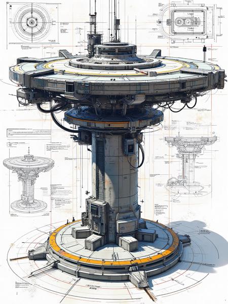 C_Sci-Fi Mechanical Design_Designs Such As Space Stations v1.0