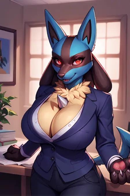 Lucario-Pokemon-PonyXL+Ilustrious - Lucario