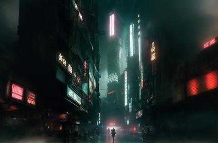 dark shot,citi cyberpunk, global illumination, dramatic light  <lora:Blade Runner v.2.2:0.7>