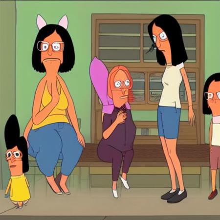 woman, bobs-burgers style