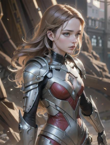 8k portrait of beautiful cyborg with brown hair, intricate, elegant, highly detailed, majestic, digital photography, art by artgerm and ruan jia and greg rutkowski surreal painting gold butterfly filigree, broken glass, (masterpiece, side lighting, finely detailed beautiful eyes: 1.2), hdr,unreal engine render + a goddess, unreal 6 breathtaking detailed, 8k, digital art, artgerm, 3d, Movie Still, warm color, vibrant, volumetric light, full body portrait