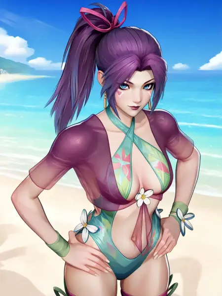 Psylocke Breezy Butterfly (alternate costume/skin) | Marvel Rivals | PONY/Illustrious | PonyGirl's Models |