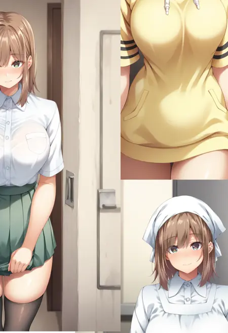 Hinagaki Io 雛垣苡緒(ひながき いお) - (4 OUTFITS) 彼女が異形に堕とされた話 四