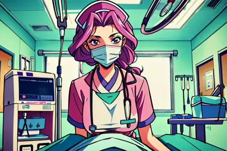 Nurse Or - Behind Bed