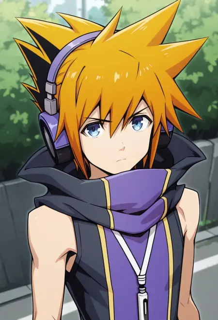 Neku Sakuraba - The World Ends With You - Pony + Illustrious