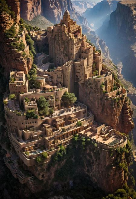 (The colonial city of the future, in the mist-filled Grand Canyon, on an unknown Earth-like planet, 2 moon on sky, Spaceship flight connects colonies, waterfulls:1.3), (Machu Picchu, a mountain settlement, incredibly spectacular:1.2), (Mario Botta:1.3), (avant-garde, future, reality, science fiction, photorealistic), (modern architecture:1.2), 
(Large Files, Ultra Realistic, 8K, 16k, FHD, HD, VFX, Perfect, Photography, composition, Architecture Sales Photography, Architecture Competition, Ultra High Resolution, Cinematography, High Resolution Image:1.1), (dramatic lighting, direct sunlight, ray tracing, clear shadow:1.2),  (real landscape:1.1), (blurred background:1.0), (urban background, more_details) ,
ac_neg1, great lighting, clear, hillscastel, extrusionbuilding, vertical