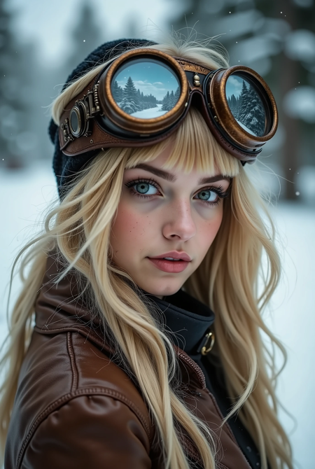 Steampunk girl style by Flux v1.0